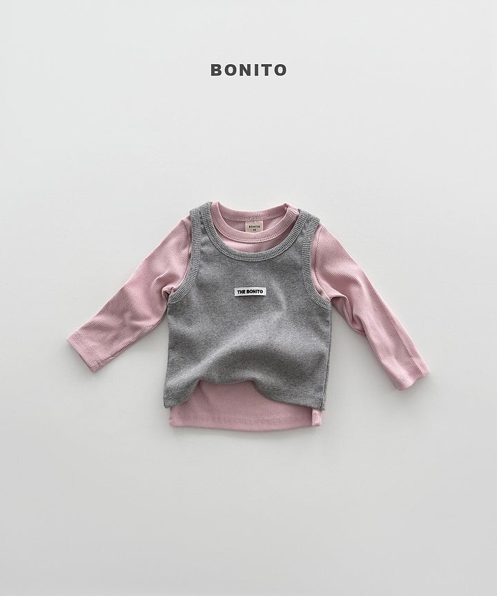 [BONITO]リブレイヤードノースリーブ