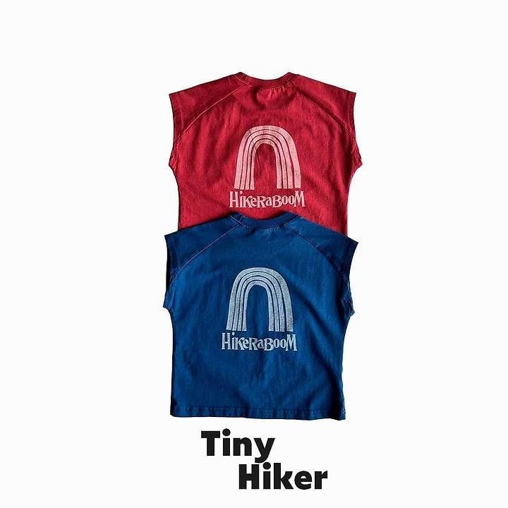 [TinyHiker]rainbow raglan T