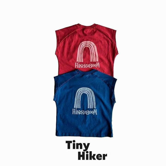 [TinyHiker]rainbow raglan T