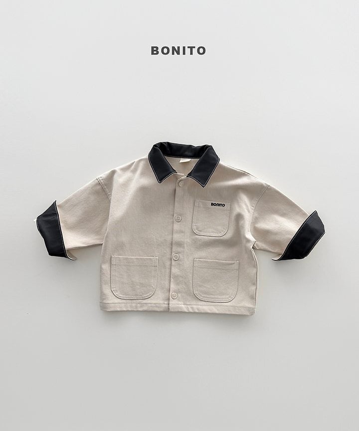 [BONITO]レザーカラージャケット