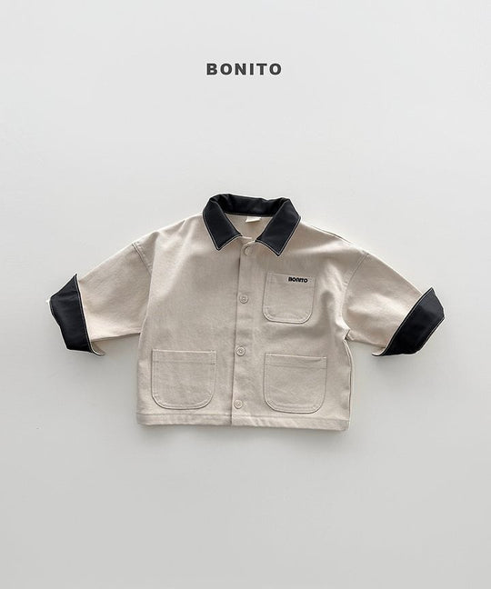 [BONITO]レザーカラージャケット