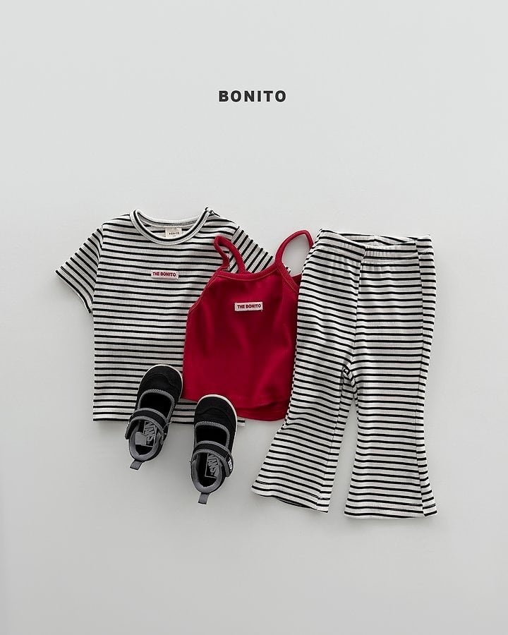 [BONITO]slim stripe SET-UP