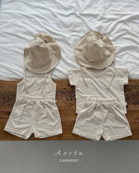 [aosta]linen short sleeve T