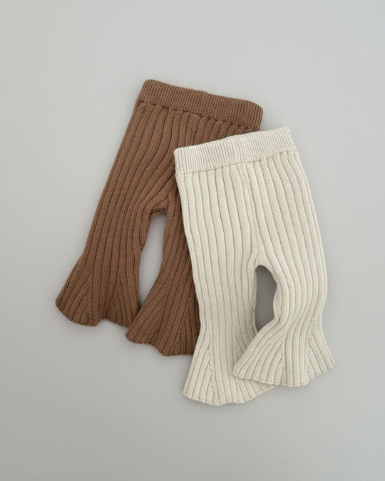 BABYリブニットフレアパンツ