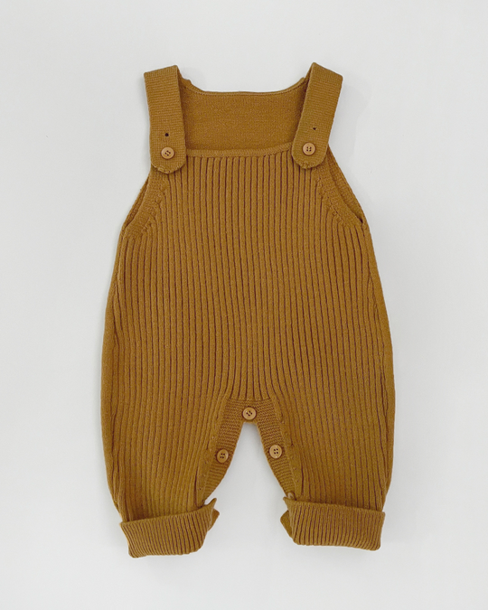 テレコリブニットサロペット