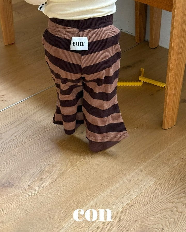 [con]Chocolate color flared pants