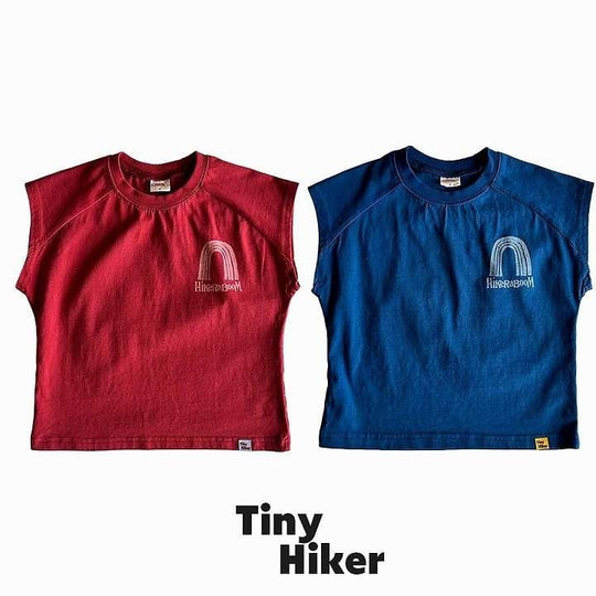 [TinyHiker]rainbow raglan T