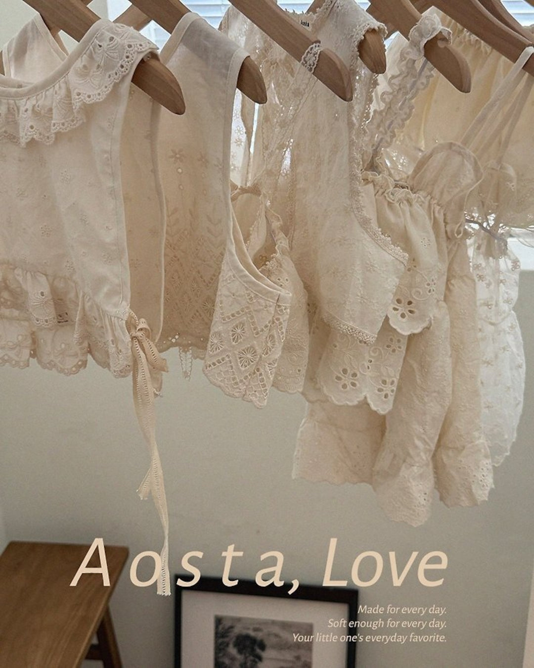 [AOSTA]Lace Open Vest