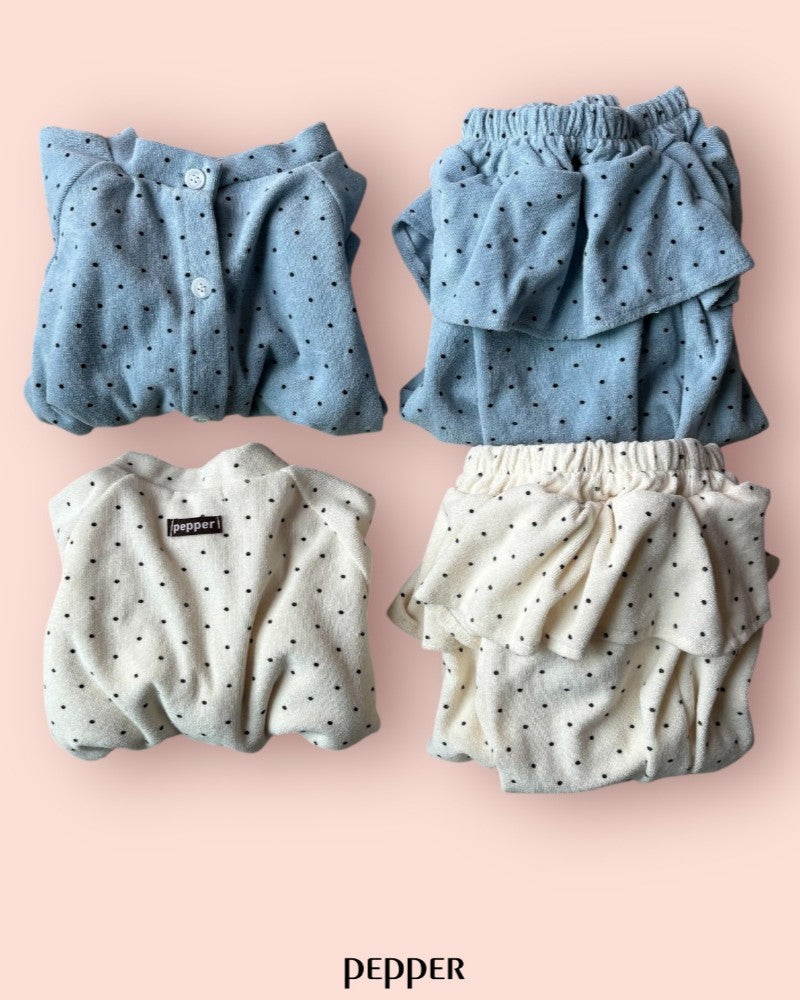 [pepper]dot terry cardigan