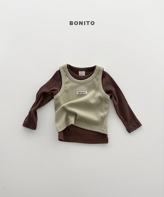 [BONITO]カラーリブT