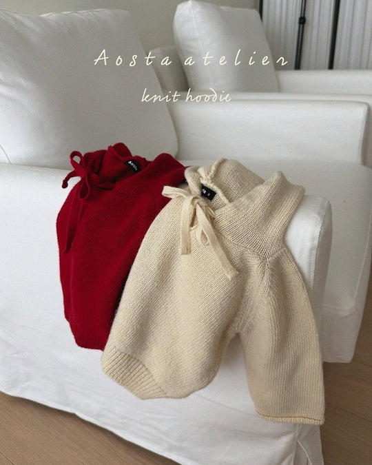 [AOSTA]Knit Cookie Hoodie