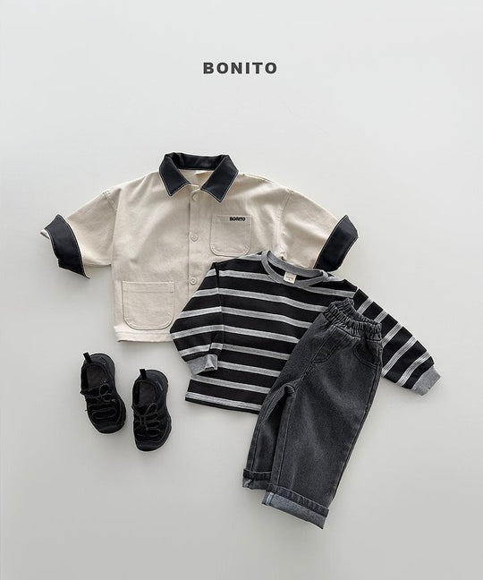 [BONITO]レザーカラージャケット