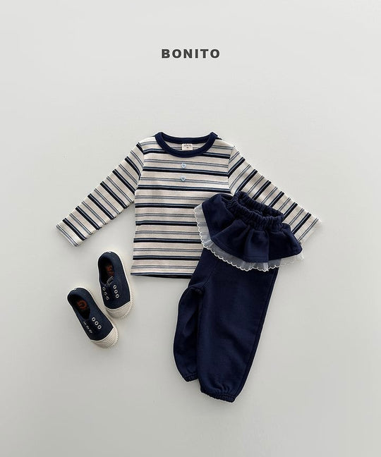 [BONITO]ハートボタンT
