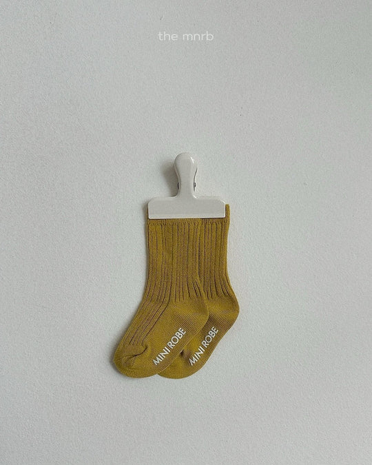 [minirobe]Cotton Rib Socks 3 Set