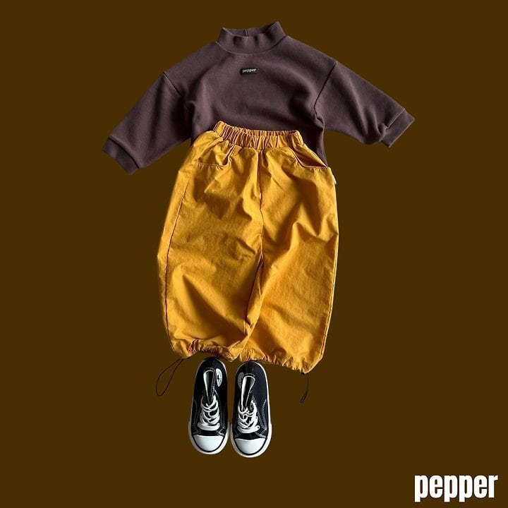 [pepper]オレンジハーフネックT