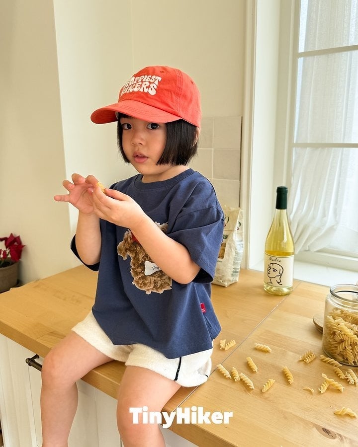 [TinyHiker]terry piping short pants