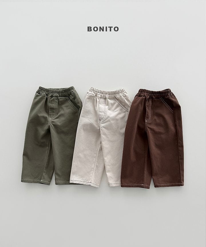 [BONITO]ステッチコットンパンツ