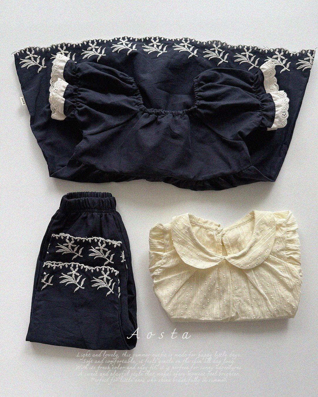 [aosta]collar blouse