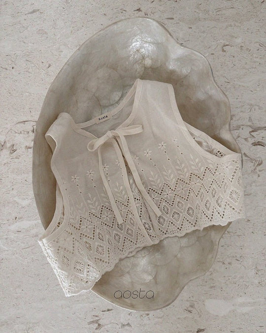 [AOSTA]Lace Jenny OpenVest