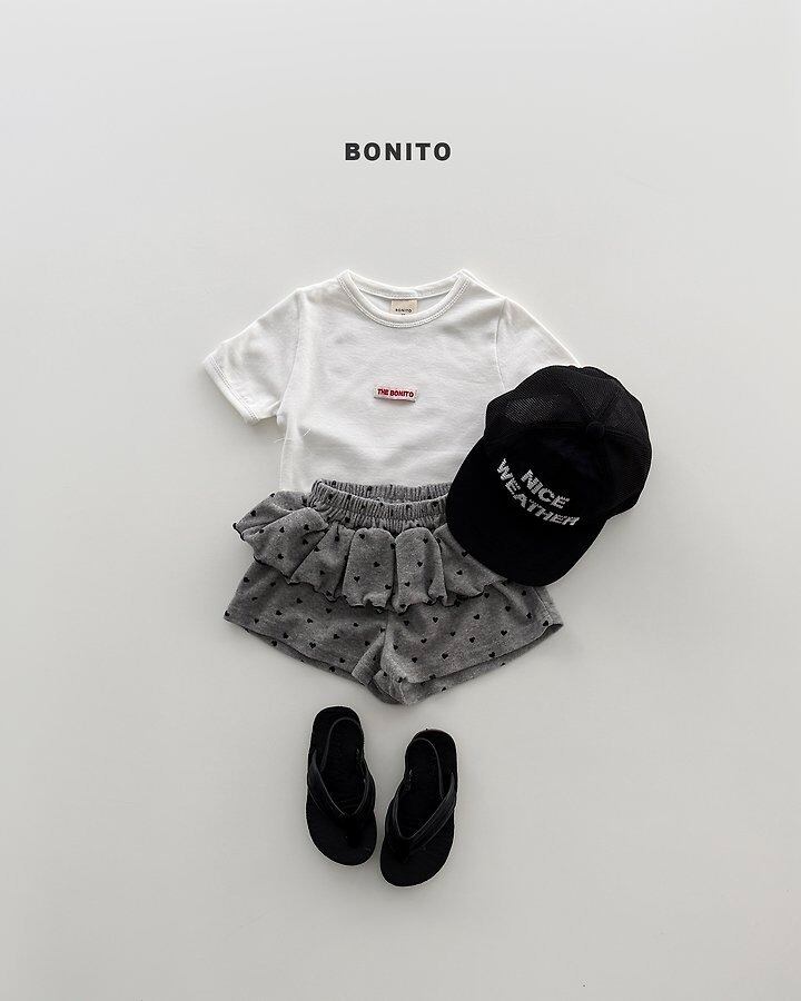 [BONITO]mini heart frill pants