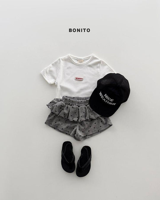 [BONITO]mini heart frill pants