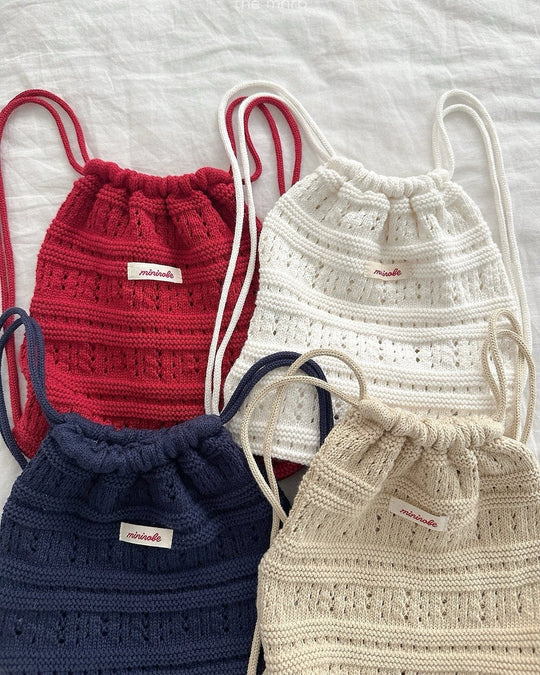 [minirobe]Crochet knit bag