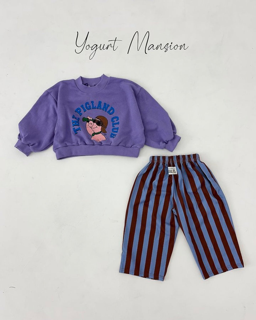 [yogurt mansion]color stripe pants