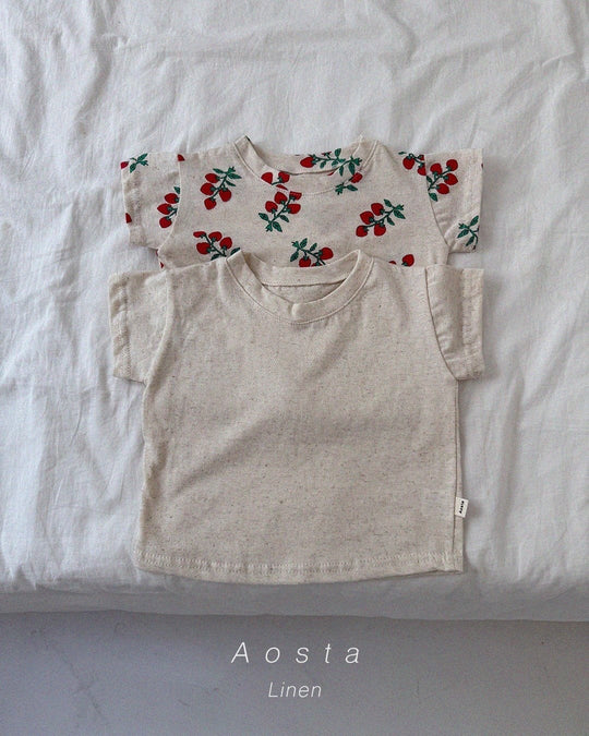 [aosta]linen short sleeve T