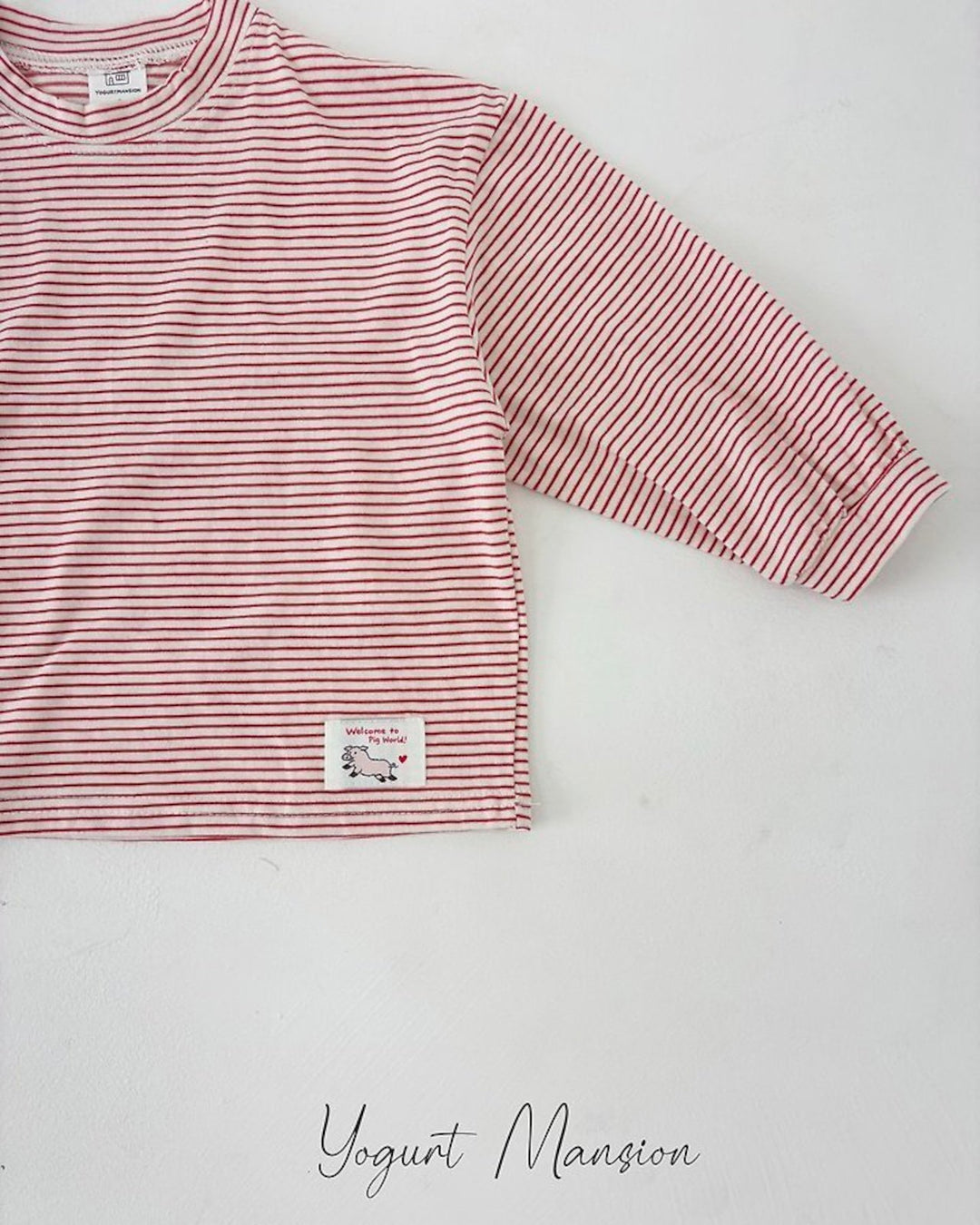 [yogurt mansion]cocoa stripe T