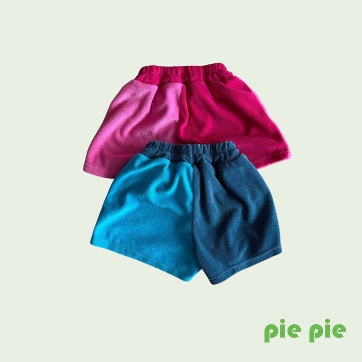 [pie]half and half terry short pants