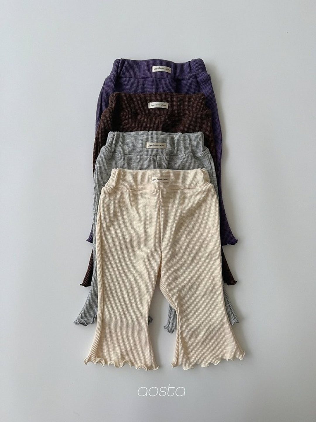 [AOSTA]Jelly Waffle Pants