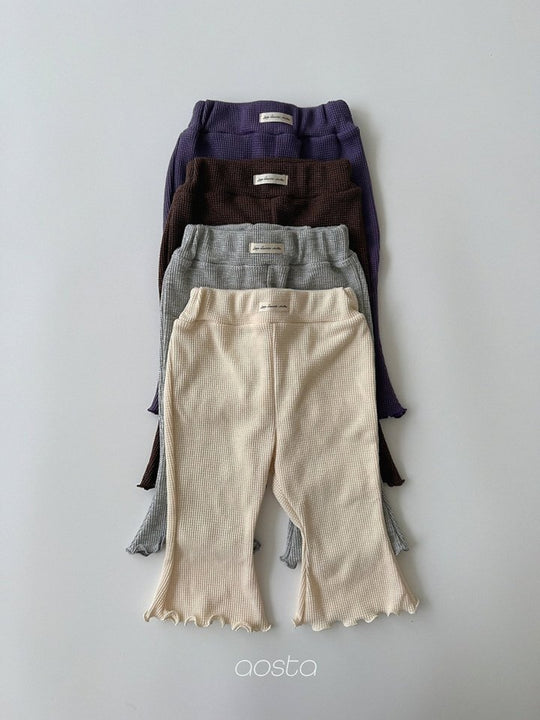 [AOSTA]Jelly Waffle Pants