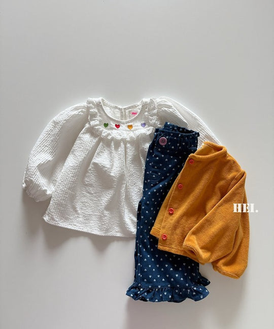 [Hei]フリルデニムPT