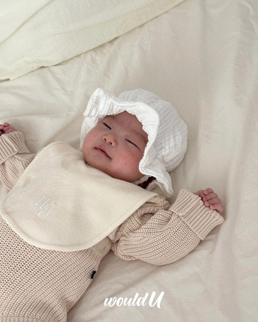 [would U]cloud terry bibs"16色"