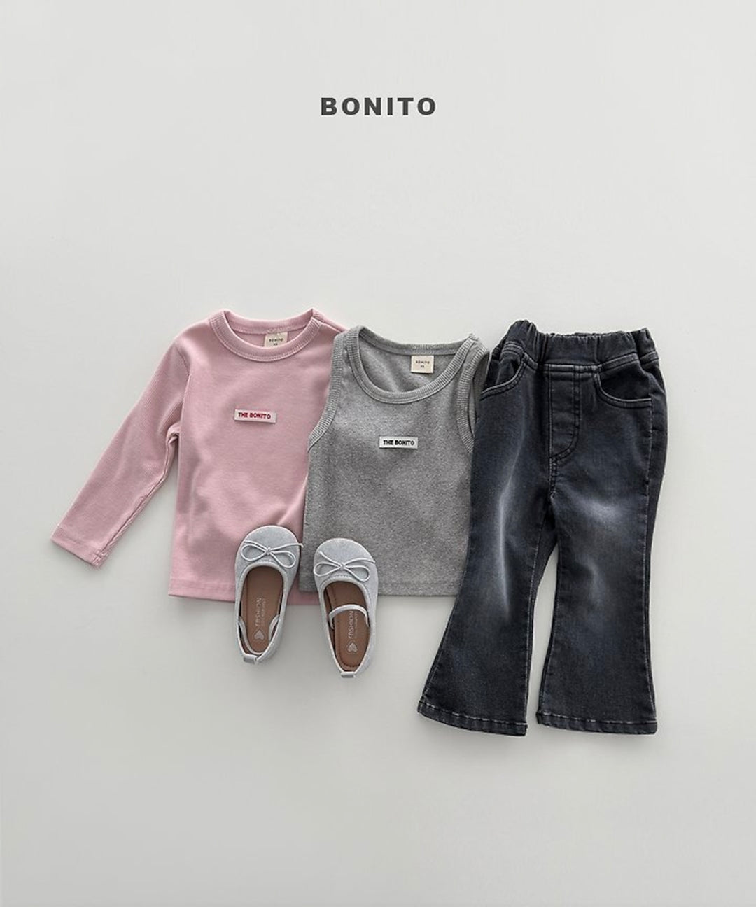 [BONITO]カラーリブT