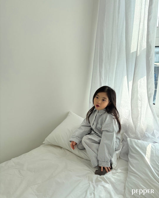 [pepper]stripe shirt