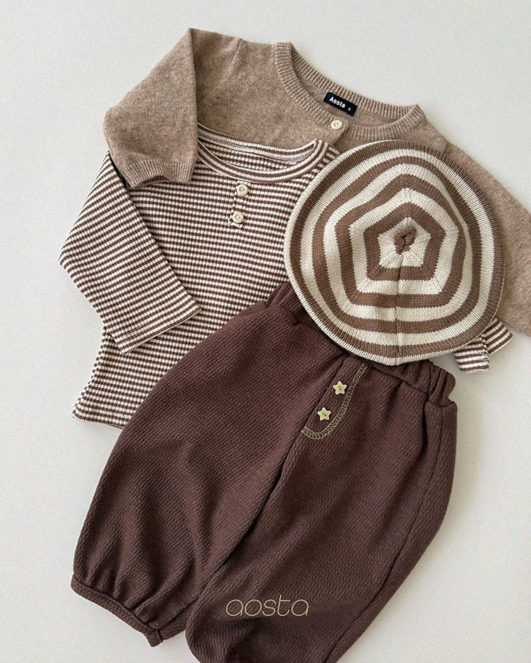 [AOSTA]Knit Cashmere Cardigan