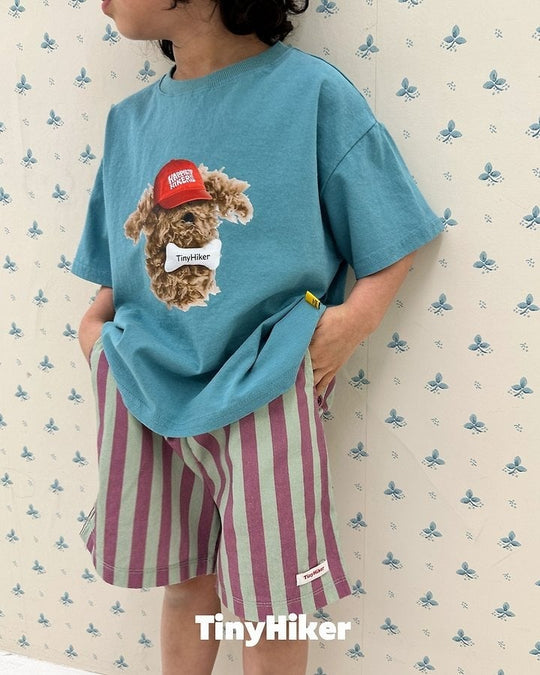 [TinyHiker]capri stripe short pants