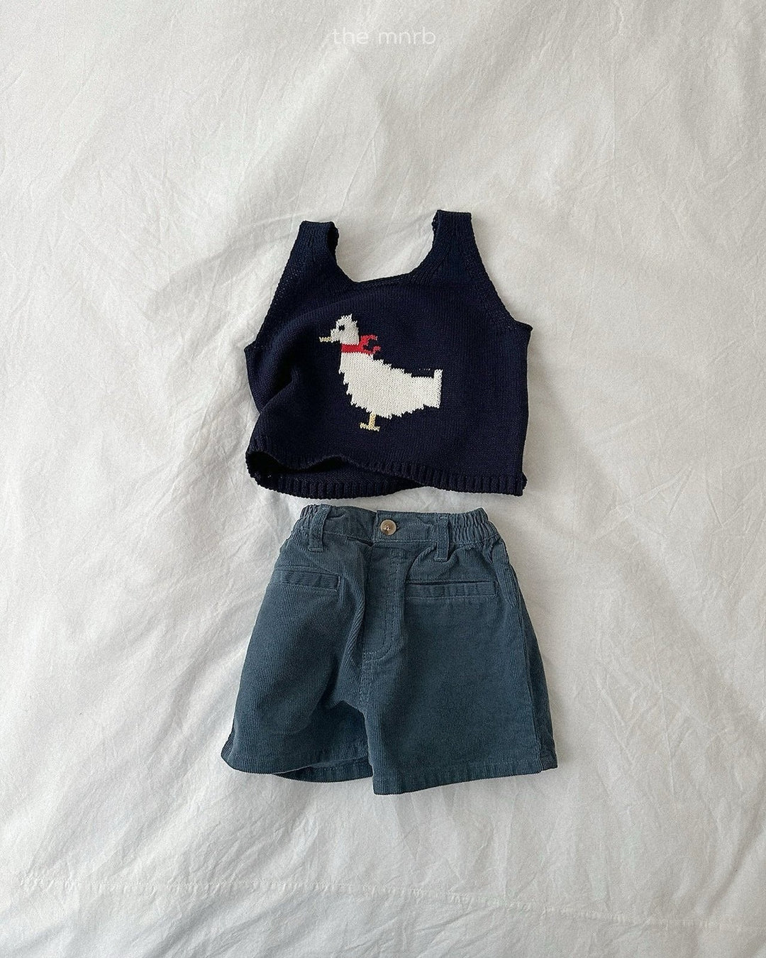 [minirobe]Duck Knit Vest