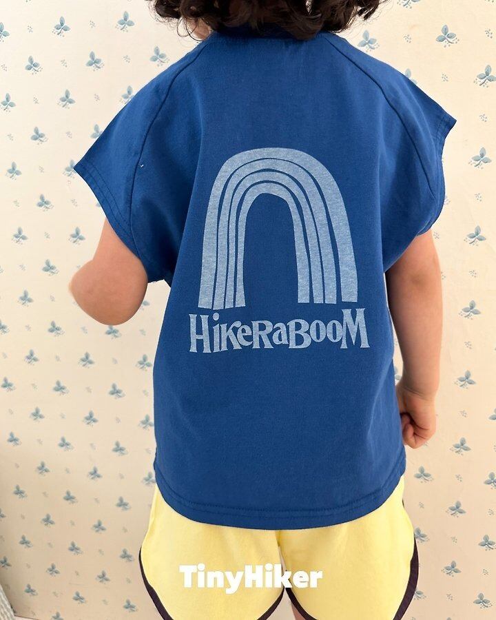 [TinyHiker]rainbow raglan T