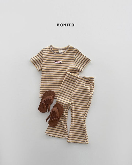 [BONITO]slim stripe SET-UP