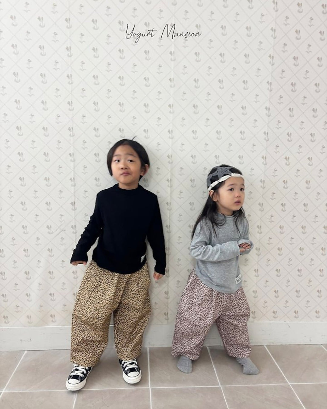 [yogurt mansion]leopard pants