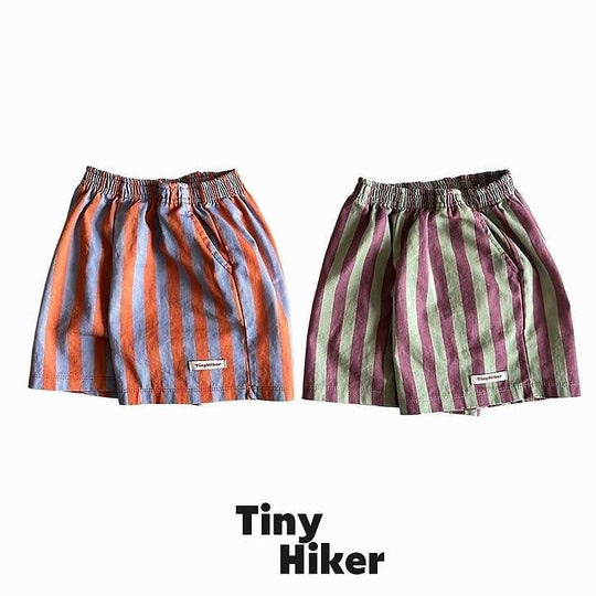 [TinyHiker]capri stripe short pants