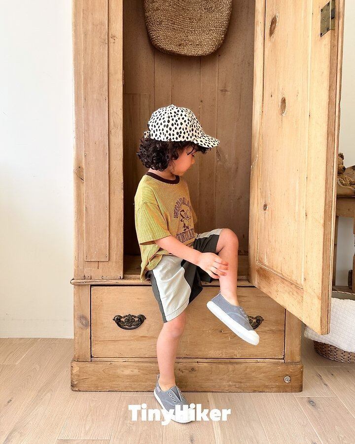 [TinyHiker]venice color block short pants