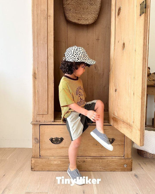 [TinyHiker]venice color block short pants