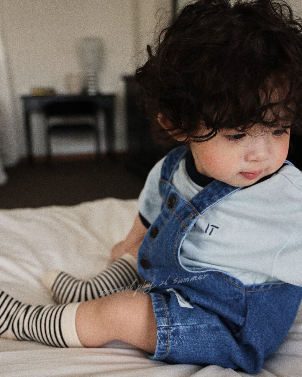[NORMAL PLAY]papi denim overalls