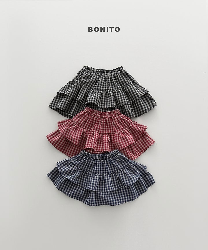 [BONITO]チェックインナーパンツスカート