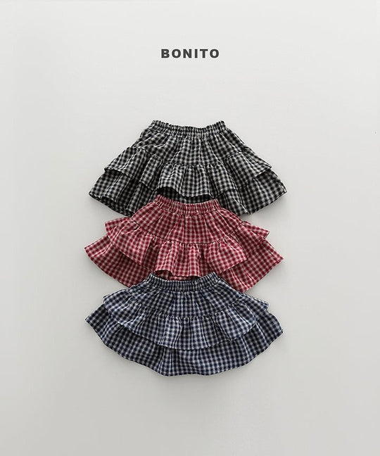 [BONITO]チェックインナーパンツスカート