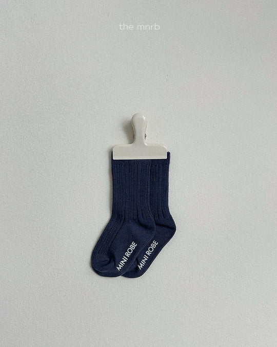 [minirobe]Cotton Rib Socks 3 Set