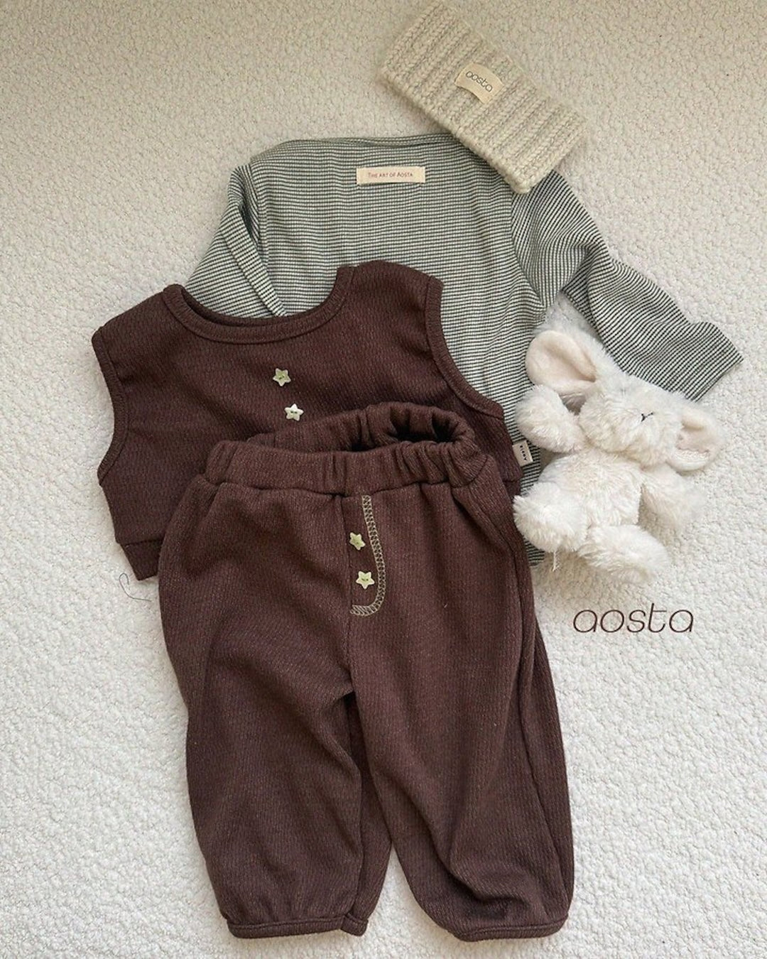 [AOSTA]Boat Neck T